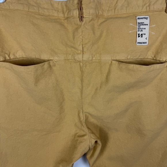 November Mens Khaki Shorts Size 34 Raw Hem Button Fly Casual Summer - Picture 4 of 10